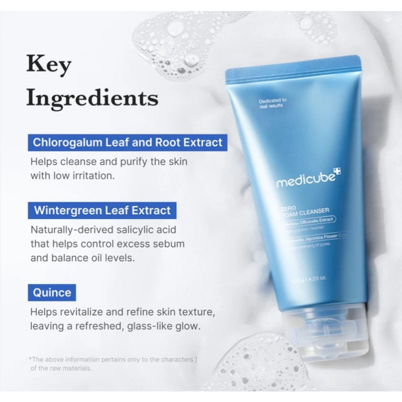 Medicube Zero Foam Cleanser Melissa Officinalus & Camellia Japonica Extract - Picture 5 of 11